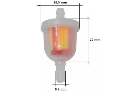 Palivový filtr kulatý malý papírový Neuveden